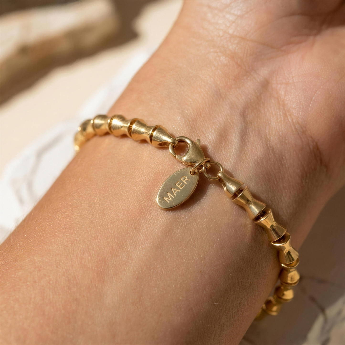 Bold Link Chain Bracelet by MAER Jewels