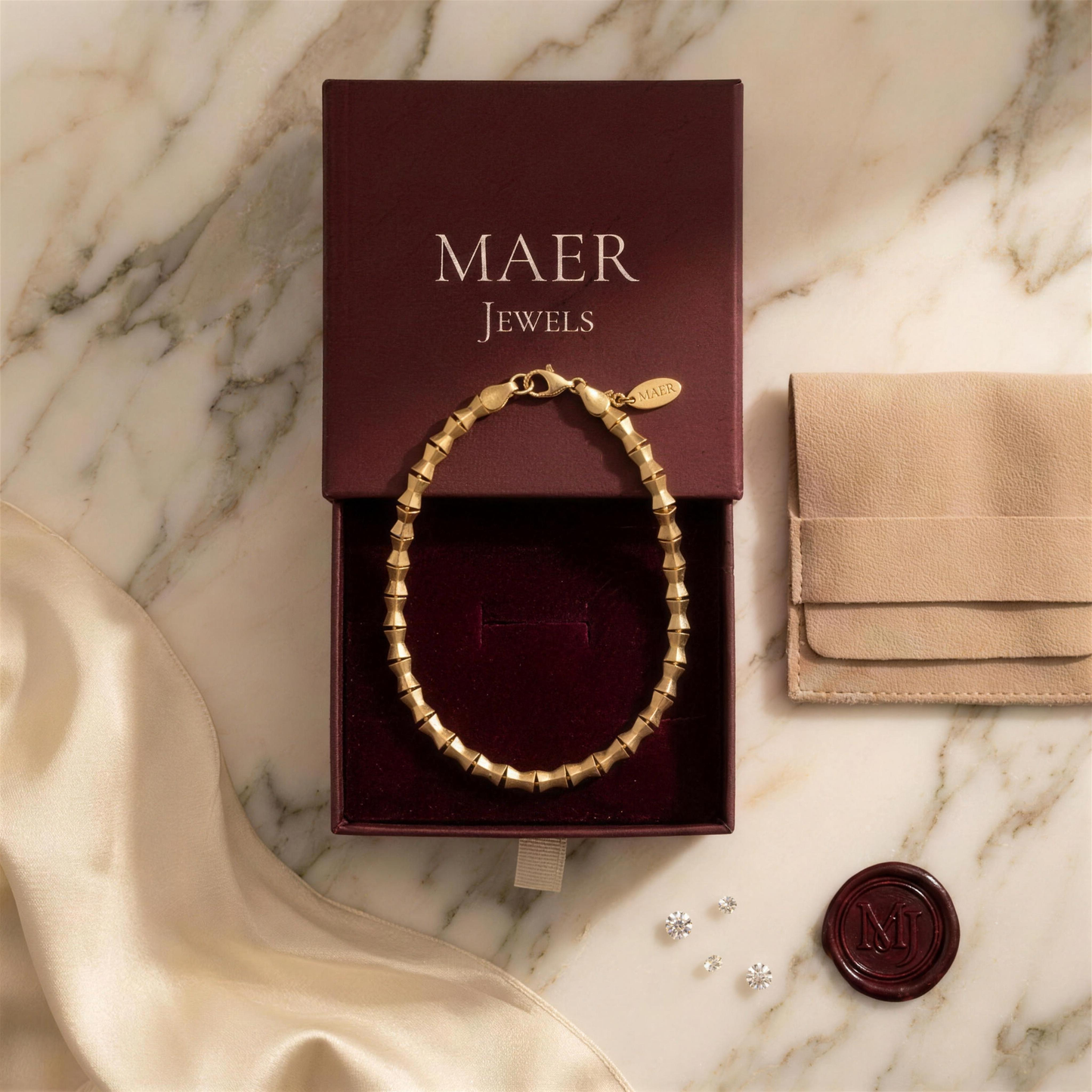 Bold Link Chain Bracelet by MAER Jewels